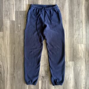 Vintage Camber USA Cross-Knit Sweatpants Men's Size L Blue 1990s Worn 34x31